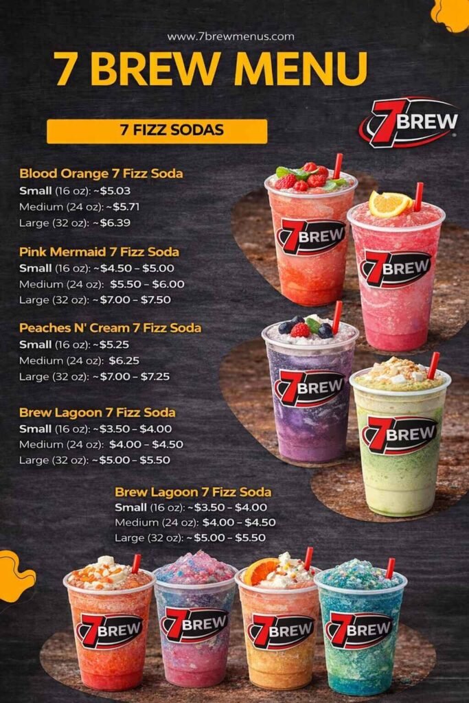 7 Brew Menu With Prices April 2026